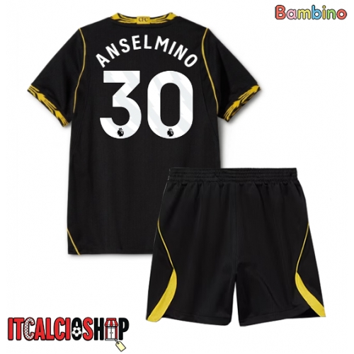 Chelsea Aaron Anselmino #30 Seconda Maglia Bambino 2026-27 Manica Corta (+ Pantaloni corti)